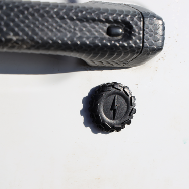 Lightning Bolt in Tire | Key Lock Cap